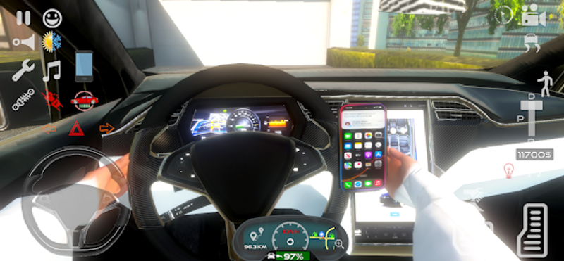 Electric Car Simulator Real 3D Image