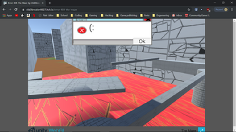 Error 404-The Maze(Web playable) screenshot