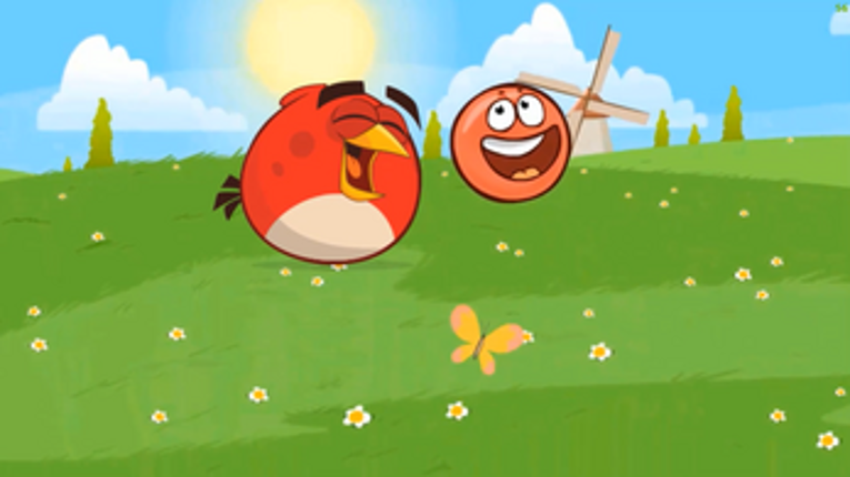 Red Ball Heros vs Bad piggies cubes screenshot
