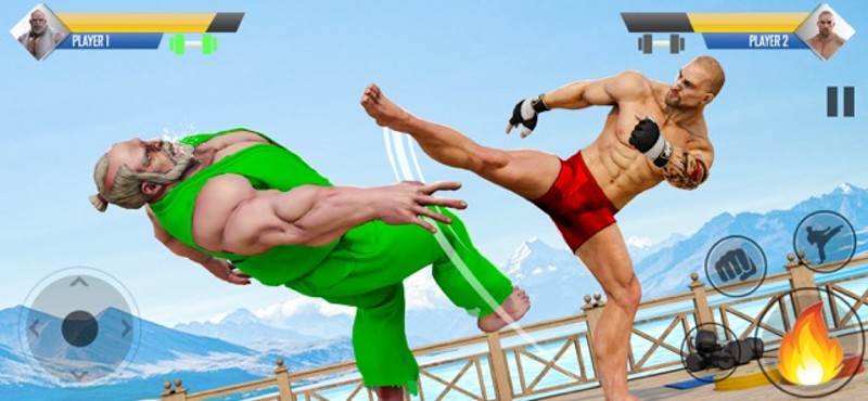 Combat Karate Wrestling Fight Image