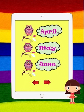 Learn English Vocabulary Month And Christmas : Game Education For Kids Free!! screenshot