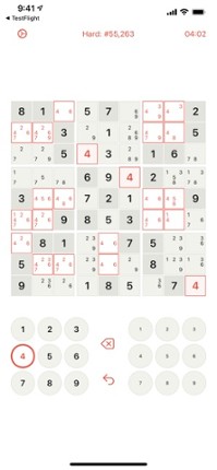 Apparent Sudoku screenshot