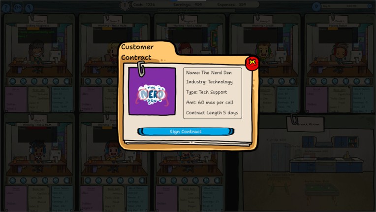 Call Center Tycoon screenshot