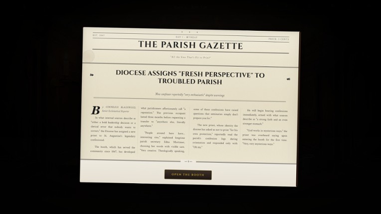 Confessional Simulator Image