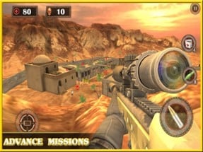 Desert Sniper Strike 3d : Ruthless war missions Image