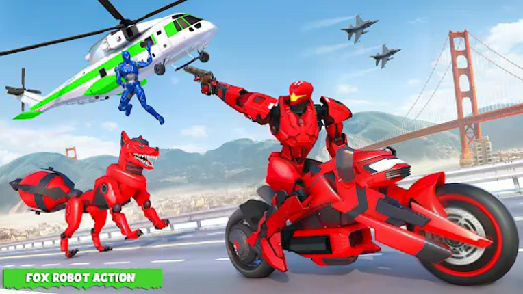 Fox Robot Transform Bike Game screenshot