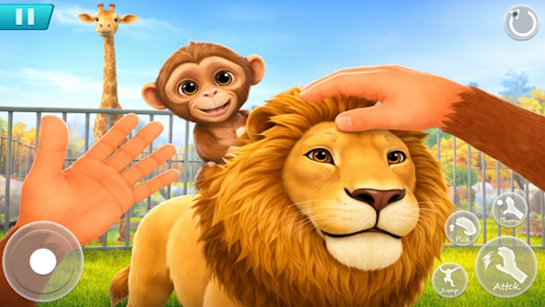 Zoo Chaos Monkey Prank Game 3D Image