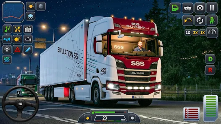 City Transport Truck Game 3D Image