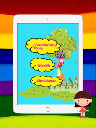 Learn English Vocabulary Month And Christmas : Game Education For Kids Free!! screenshot