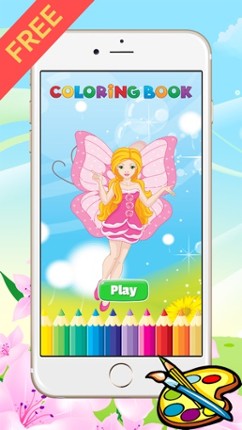 Princess &amp; Fairy Coloring Book - All In 1 Drawing, Paint And Color Games HD For Good Kid Image