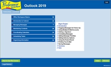 Professor Teaches Outlook 2019 Image