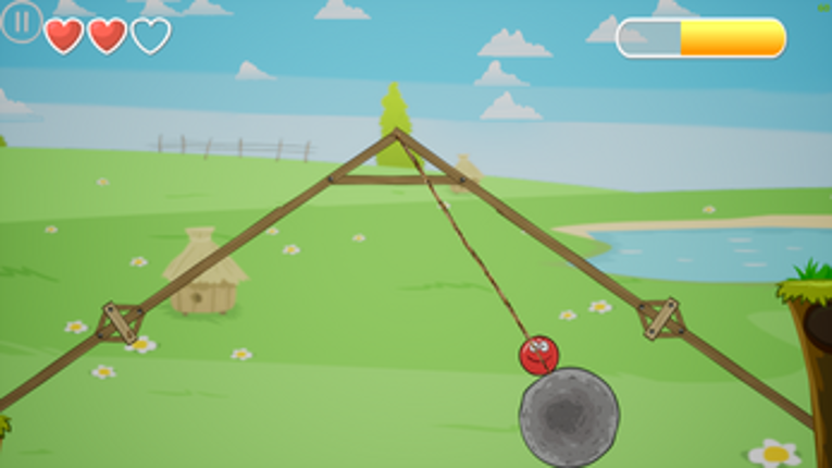 Red Ball Heros vs Bad piggies cubes screenshot