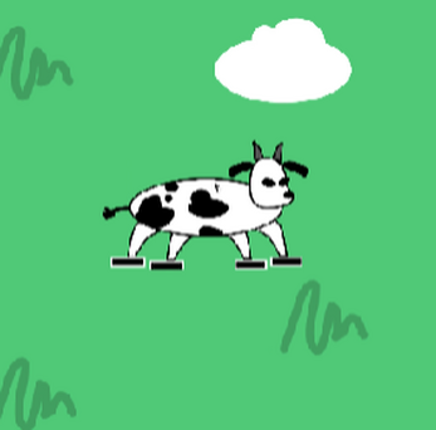 Funny Cow: Snow Image