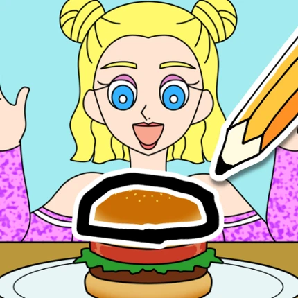 Draw Happy Cheerleader : Game Image