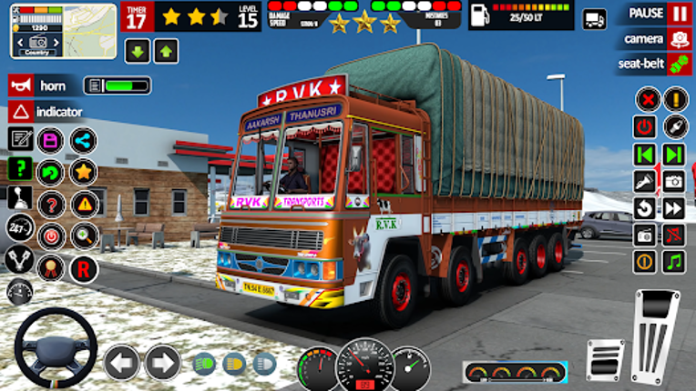 Indian Lorry Truck Driving 3d Image