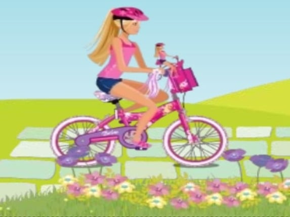 Barbie Rides Bike Game Cover