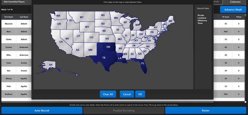 College Baseball: Dynasty Builder screenshot