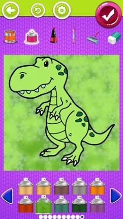 Dinosaur Coloring Book Pages screenshot