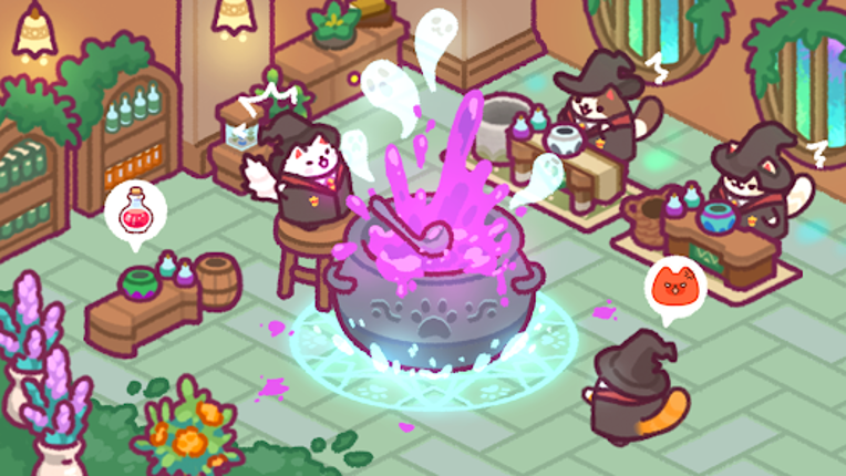 Cat Magic School : Cute Tycoon screenshot