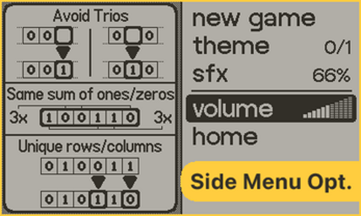 Binairo - Logic Puzzle (Playdate) Image