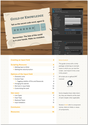 Input Fields - The Unity UGUI Guide Image