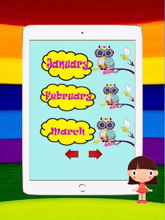 Learn English Vocabulary Month And Christmas : Game Education For Kids Free!! screenshot