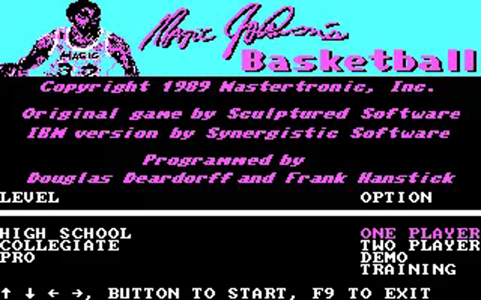 Magic Johnson's Fast Break screenshot