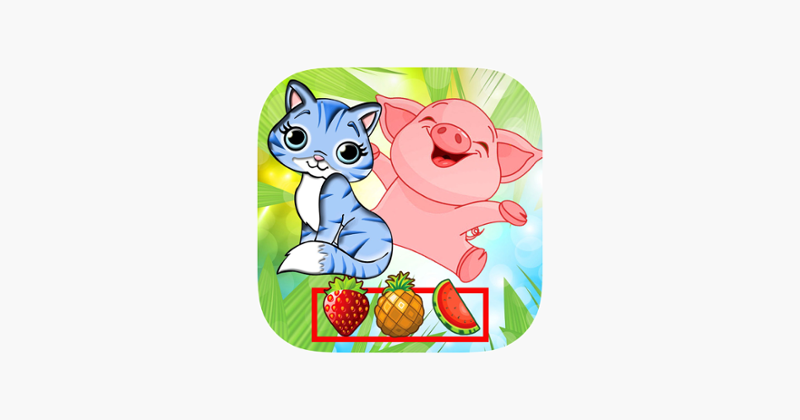 Matching Vocab Animals &amp; Fruit Game Cover