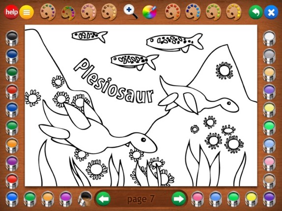 More Dinosaurs Coloring Book Image
