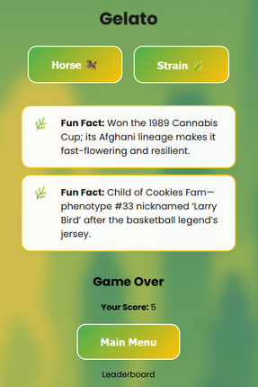 Racehorse or Weed Strain Image