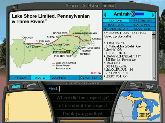 Where in America is Carmen Sandiego?: The Great Amtrak Train Adventure Image