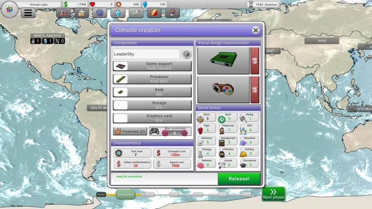 Console War Giant : A Turn-Based Tycoon screenshot