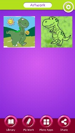 Dinosaur Coloring Book Pages screenshot