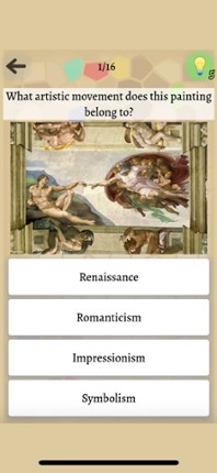 Famous Paintings Quiz screenshot