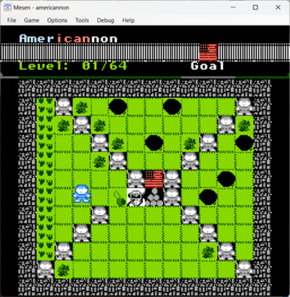 Americannon Civil War Sokoban for NES Image