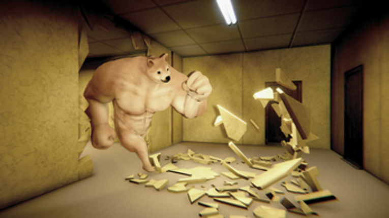 Backrooms Buff Doge Horror screenshot