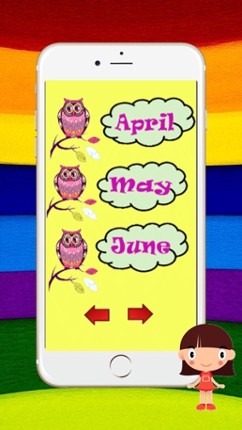 Learn English Vocabulary Month And Christmas : Game Education For Kids Free!! screenshot