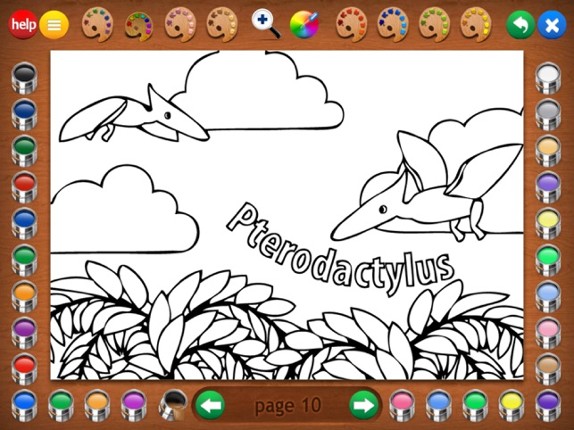 More Dinosaurs Coloring Book screenshot