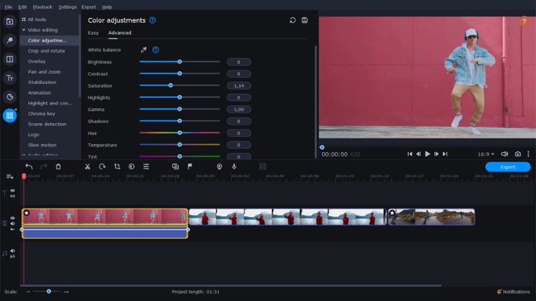 Movavi Video Editor Plus 2022 - Video Editing Software screenshot