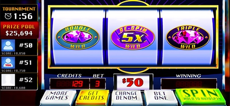 Real Casino Vegas Slot Machine Image