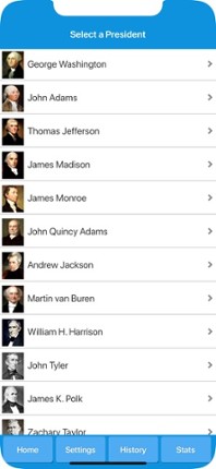 American Presidents History screenshot
