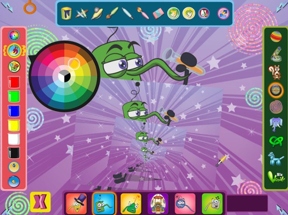 Bin Weevils Arty Arcade screenshot