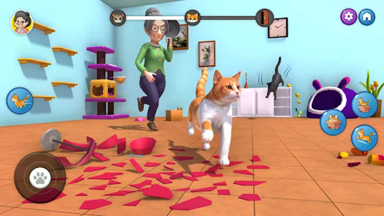 Cat Chaos: Granny House screenshot