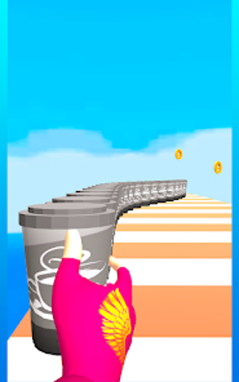 Perfect Coffee Cup Stack 3D Image