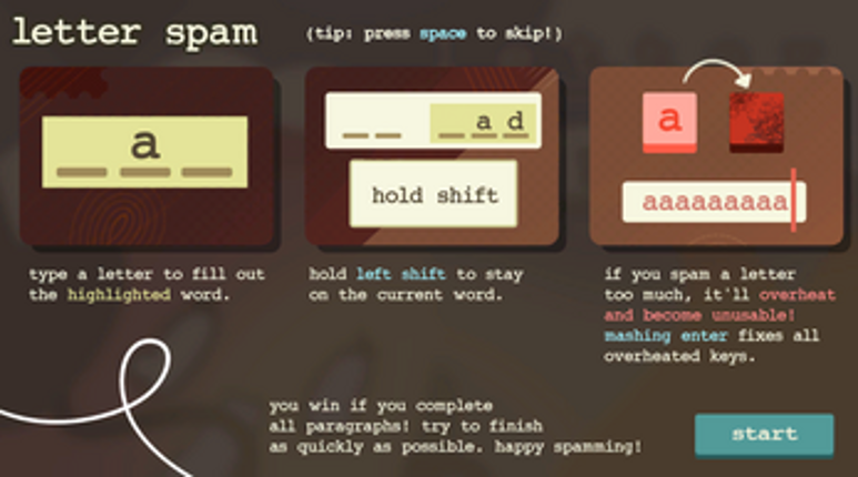 Letter Spam screenshot