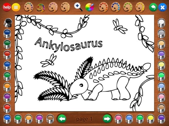 More Dinosaurs Coloring Book screenshot