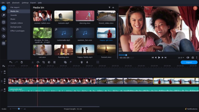 Movavi Video Editor Plus 2022 - Video Editing Software screenshot