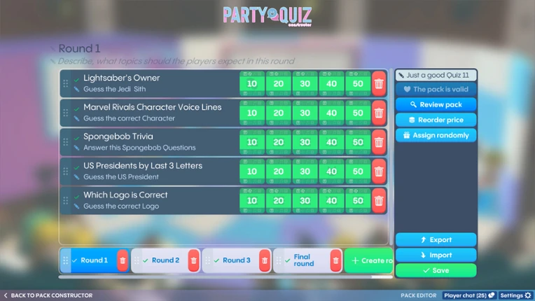 Party Quiz screenshot