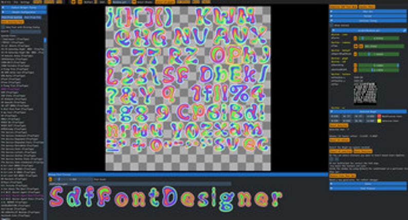 SdfFontDesigner v0.0.2485 screenshot