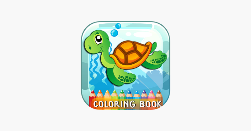 Sea Creatures Coloring Book For Kids And Toddlers! Image